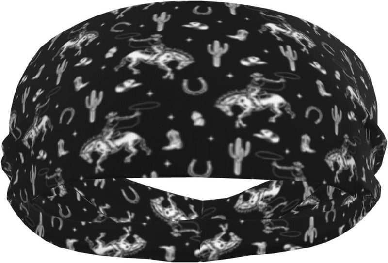 bassyil Sports Headband Moisture Wicking Sweatband for Men Women Running Cycling Yoga Fitness Workout - Image 3